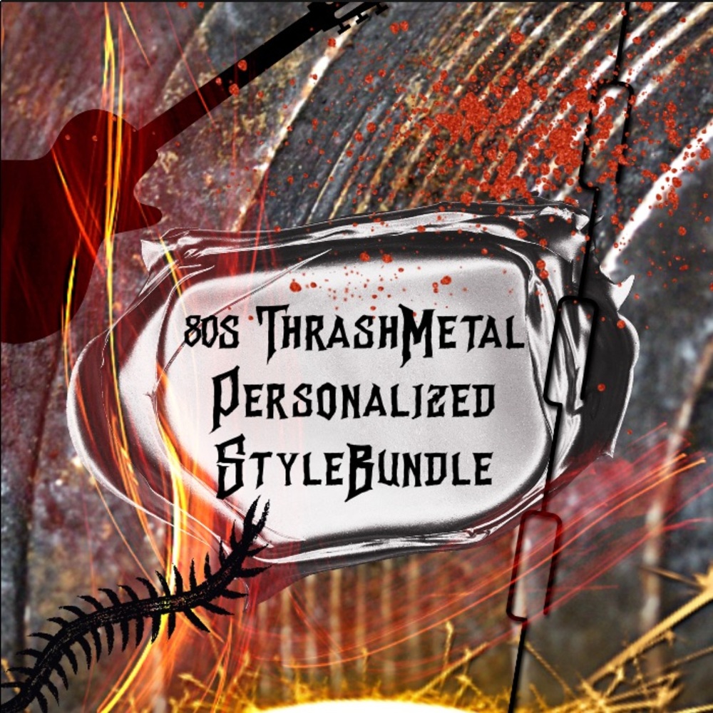 80s Thrash Metal Personalized Style Bundle